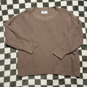 Old Navy Women's Taupe Crew Neck Sweater